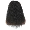 Kinkly Krullend Lace Wig Synthetische Kant Haar Pruik Natuurlijk Uitziende Zwart Haar Middelste Deel Jerry Krullend Pruiken Voor Afro Black Womenfactory direct