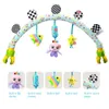 Rainbow Baby Hanging Toys Stroller Bed Crib Plush Mobile Gifts Animals Zebra Lion Rattles for Tots Cots Seat 220428