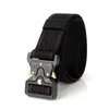 Soutien de la taille tactique en nylon ceinture armée militaire boucle en métal hommes en plein air robuste chasse formation accessoires sangle rouge orange bleu