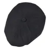 Berets Black Sboy Caps Men Wool Blend Flat Cabbies Fall Winter Warm Gatsby Hat Classic Headpiece 111Berets Wend22