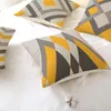 Coussin / oreiller décoratif décor à la maison housse de coussin géométrique ins polyester lin salon canapé voiture taie d'oreiller taie d'oreiller couvre-oreillers