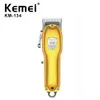 kemei 이발소 숍 면도기 충전식 커터 헤어 트리머 클리거 숫자 조정 가능한 블레이드 면도기 이발 기계 클리퍼 KM-134 Trimer2629