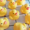 Baby Bath Duck Toy Mini Yellow Rubber Sounds Ducks Kids Small Duck Children Swiming Learing Toys 2023