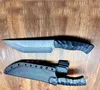 Couteau droit de survie 2022 TK de haute qualité, lame de lavage en pierre noire A8, manche G10, couteaux à lame fixe avec Kydex