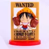 9 Uds llavero de Anime de una pieza pirata rey mono D Luffy Ace Chopper figuras de dibujos animados acrílico colgante bolsa accesorio