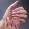 24 pièces/boîte vente chaude le nouveau style simple à la mode ongles couverture complète ongles artificiels extension d'ongle de luxe