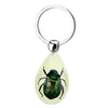 Keychains Luminous Creative Scorpion Keychain Car Artificial Amber Insect Key Ring Handbag Wallet Pendant ScorpionKeychains Fier22