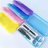 4 Unidsset Kit de Cortaúñas Juego de Manicura Cortaúñas Recortadoras Pedicura Tijera Color Aleatorio Herramientas de Uñas Kits Kits de Herramientas de Manicura WXY0212487155