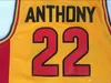 Xflsp #22 Carmelo Anthony Basketball Shirts Mens Melo Carmelo Anthony Oak Hill High School Stitched Basketball Jersey