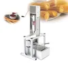 BEIJAMEI 5L kommerzielle manuelle Churros-Maker-Maschine mit elektrischer Fritteuse, lateinische Obstfüllmaschinen, 5 Düsen