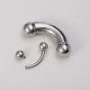 Stainless Steel Big size Nostril Nose Nipple Ring Curved Barbell Tragus Earring Eyebrow Bar Genital PA Piercing Body Jewelry