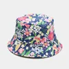 Chapeau seau imprimé Floral pour femmes, casquette de plage en plein air, Double face, BBA13480, été