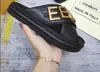 Moda damska klapki sandałowe luksusowy projektant damski pantofel krzyżowy panowie kolorowy z listową skórzaną zjeżdżalnią wysokiej jakości 35-42 EUR
