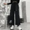 Pantaloni da donna Capris Pantaloni con stampa anime Donna coreana Harajuku larghi alti Wa 220823