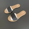 Zapatillas lienzo toboganes para mujeres zapatos de playa de verano bandas de mulas de mulas chic 2022 mujer shoesslippers