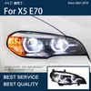 Other Lighting System Car Lights For X5 E70 2007-2010 LED Auto Headlight Assembly Upgrade Angel Eye Projector Lens Tools Accessories Kit Fac