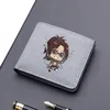 Attack on Titan Cartoon Wallet Men Canvas Short Anime Ackerman Levi Purses Card Holders Bag4009309