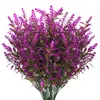 Fleurs de lavande artificielles violet vert jaune blanc rouge en plastique, décor de maison, jardin, porche, mariage, réception-cadeau pour bébé, fête