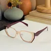 Marka retro asetat optik gözlük erkekler kadınlar gösteri oculos reçete pr84 gözlükler anti mavi ışık büyük kedi gözlükleri fr2051