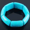 Wit Rode Strand Bracelet Blue Synthetische Howlite Stone kralen Stretcharmbanden Lucky Energy Protection Sieraden 7 "BK303