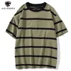 Aolamegs Men T Shirt Color Block Print 3 color Optional Tee Shirts Simple High Street Basic All match Cargo Tops Male Streetwear 220618