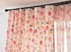Gardin draperier nordiska frukter rosa söta gardiner för flickor barn vardagsrum sovrum stil persika fönster studie halv skuggning.
