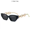 Solglasögon Jackjad 2022 Fashion Vintage Classic Cat Eye Style Women Luxury Gold Chain Brand Design Sun Glasses Shades 95307Sunglasses