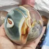 Decorative Objects & Figurines 600g/1000g/1500g Crystal Ball Natural Ocean Jasper Quartz Sphere Orb Gem Stone HealingDecorative