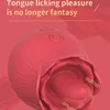 Sexspielzeug Massagegerät Klitoris Stimulator Lecken Vibrator Rose Form Masturbator Vaginal Klitoris Nippel Massage Spielzeug für Frauen Frauen Erwachsene 18