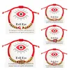 Slim Patches Wholesale Hand Strap Red Eve Eye Hands Red String Braided Rope Handmade Bracelet Jewelry For Women