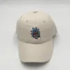 Haftowe mężczyźni kreskówka kapelusz letni Hip Hop Baseball Cap Botton Snapback Wysokiej jakości męski tata Gorras