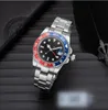 Homens/mulheres relógios automáticos mecânicos 40mm relógio 904L Aço inoxidável azul preto Cerâmica Sapphire Super Luminous Wristwatches Montre de Luxe Presentes