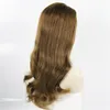 New Trend 100% European Cuticle Aligned Virgin Human Hair Jewish Wigs Silk Top Light Brown for White Woman Fast Express Delivery