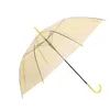 Transparente Regenschirme klarer PVC -Regenschirme langes Griff 6 Farben Regenschirm Regenfisch 200pcs DAP474