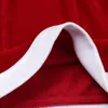 Kırmızı erkek pazen Noel Noel Baba cosplay kostüm seksi iç çamaşırı boksör şort külot erkek hediyelik