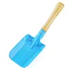 Mini Portable Gardening Tool Metal Head Spade för bonsai Small Spade Plant Garden Soil Raising Flower Trähandtag Trädgårdsverktyg