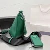 2022 Bolsas de designer de triângulo Nylon Men and Women Luxurys ombro com letras Fashion Crossbody Bag 2PEs com caixa