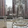 물 담뱃대 훌륭한 오일 버너 봉 클리어 인라인 퍼크 안정 유리 봉 14.4mm 조인트 유리 그릇