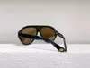 Oversized Pilot Sunglasses for Women Men Black Yellow Lenses Sport Sun Glasses UV Eyewear with Box4114169