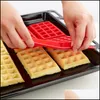 Backen Gebäck Werkzeuge Backformen Küche Esszimmer Bar Hausgarten Familie Sile Waffelform Maker Pan Mikrowelle Cookie Kuchen DHFJ4