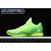 Top Released Authentic Christmas 6 Protro Grinch Mamba Green Apple/Volt-Crimson-Black Man Outdoor Shoes Sports Sneakers storlek 36-46 CW2190-300