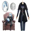Anime That Time I Got Reincarnated As A Slime Cosplay Rimuru Tempest Cosplay Comes Suit Wig Mask Halloween Come J220527