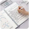 Notatniki Rozpoczęcie szkolnego Masło Notebook Notebook Agenda Binder 30 Flyer Leaf Spal Word Word Bear Bear Kawaii B5
