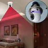 Cameras 1080P Wireless 360 Rotate Panoramic Camera Light Bulb Auto Tracking Wifi PTZ IP Remote For E27 Interface Viewing Security