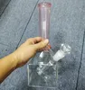 14 Zoll rosa/ dunkelgrünes Glas Wasser Becher Scheiße Wasserrecycler Bong mit Schalen Downstel weibliche 18 -mm -Rauchrohre