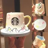 New Starbucks Water Cup Leap Snow Mountain Glass Mug Bollitore per sci invernale Bollitore per thermos in acciaio inossidabile