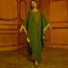 Vêtements ethniques Kaftan Ramadan Abaya Dubaï Robe Longue Djellaba Femme Musulmane Pakistanais Turquie Islam Arabe Musulman Hijab Maxi Robe pour WO
