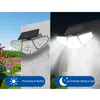 Zonnewandwandlamp buiten fel verstelbaar 113Led 3 koppen IP65 Waterdichte bewegingssensor draadloze overstromingsverlichting beveiligingslicht met afstandsbediening