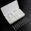 500pc Box Soft Gel Tips False Nails Full Cover Nail Fake Finger Ultra Thin Frosting Press On Manicures Set 220716