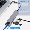 Connecteurs Hub 3.0 USB pour taper Station d'amarrage de l'adaptateur pour MacBook Pro M1 ordinateur portable 4K HDMI Hub Pd Charge rapide Splitter USB